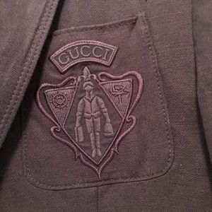 Gucci casual blazer with embroidery